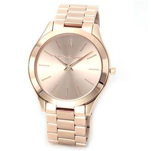 Michael Kors（マイケルコース） 洗練されたドレッシーなデザイン。見やすいインデックスの大きめブレスウオッチ。 MK3197