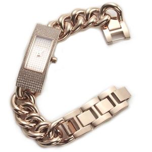 Michael Kors（マイケルコース） 煌びやかなラインストーンをまとったチェーンブレスレットのラグジュアリーなレディス腕時計 MK3307