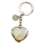 Swarovski（スワロフスキー） New Heart Key Ring ハート型 クリスタル キーリング キーホルダー ゴールデンシャドウ 5127860
