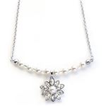 Swarovski（スワロフスキー） Disney Jewelry Cinderella Pendant Pearl ディズニープリンセス 「シンデレラ」 パール フラワー クリスタル ペンダント ネックレス 5118318