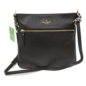 KATE SPADE（ケイトスペード） Cobble Hill Ellen ショルダーバッグ ソフトペプルドレザー クロスボディ ≪2015SS≫ PXRU2233 1 Black