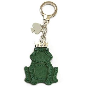 KATE SPADE（ケイトスペード） KEY FOB Frog Keychain 王冠をかぶったカエルがキュート♪ フロッグモチーフ キーリング キーホルダー ≪2015SS≫ 1KRU0075 300 Green