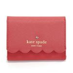 KATE SPADE（ケイトスペード） Lily Avenue Darla スカラップデザイン キーリング付 マルチケース（小銭・定期・カード入れ付） サフィアーノレザー ≪2015SS≫ PWRU4270 683 Geranium／Bright Geranium