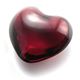 Baccarat（バカラ） クリアクリスタル製ハート オーナメント 可愛いくてキュート☆コロンとしたフォルムのハート ペーパーウェイト 1761585 Puffed Hearts Red