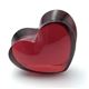 Baccarat（バカラ） ザンザンハート 可愛いくてキュート☆コロンとしたフォルムのクリアクリスタル製ハート オーナメント 2105113 Zinzin Red Heart Small - 縮小画像1