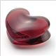 Baccarat（バカラ） ザンザンハート 可愛いくてキュート☆コロンとしたフォルムのクリアクリスタル製ハート オーナメント 2105113 Zinzin Red Heart Small - 縮小画像2