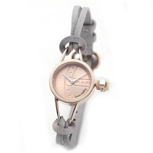 Vivienne Westwood（ヴィヴィアンウエストウッド） シンボリックなオーブ・モチーフ・ダイヤルとクロス・モチーフ・リューズがキュートなアクセっぽいレザーストラップウオッチ VV081RSGY