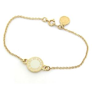 MARC BY MARC JACOBS（マークバイマークジェイコブス） M3PE550 106 80028 Cream Classic Marc Enamel Discs Bracelet クラシックマーク エナメル ロゴ ディスク ブレスレット