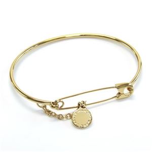 MARC BY MARC JACOBS（マークバイマークジェイコブス） M0004180-711 ORO Safety Pin Bracelet 安全ピンモチーフ ロゴディスクチャーム ブレスレット／バングル