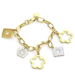 MARC BY MARC JACOBS（マークバイマークジェイコブス） M0006516-716 ORO MULTI Diamond and Daisy Chain Bracelet ダイアモンド＆デイジー ラインストーン チェーン ブレスレット