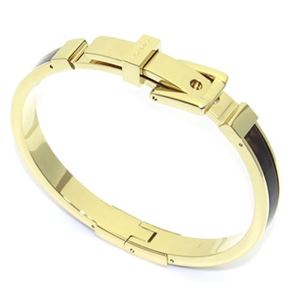 Michael Kors（マイケルコース） Bedford Tortoise Acetate Gold-Tone Buckle Bangle ベルトモチーフ タートス バックル ブレスレット／バングル MKJ1674710