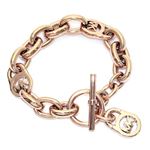 Michael Kors（マイケルコース） Rose Gold-Tone Chain-Link PadLock Bracelet チェーンリンク パドロック ブレスレット MKJ2752791