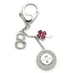 Swarovski（スワロフスキー） Amulet ラッキーモチーフ ライトシャムサテンクリスタル／クリスタル・パヴェ キーリング キーホルダー 5039234