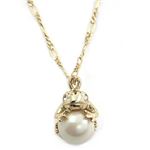 KATE SPADE（ケイトスペード） LAWM PARTY Flog Pearl Pendant カエルモチーフ×パール ペンダント ネックレス WBRU9810-142