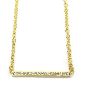 KATE SPADE（ケイトスペード） WBRUA109-922 DAINTY SPARKLERS Bar Pendant クリスタル・パヴェ バー ペンダント／ネックレス