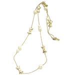 KATE SPADE（ケイトスペード） WBRU8622-152 ALL WRAPPED UP PEARLS Scatter Necklace ラップリボン＆パール ロング ネックレス