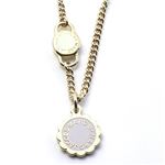 MARC BY MARC JACOBS（マークバイマークジェイコブス） M0005839-114 TALC Enamel Scalloped Logo disc-o pendant スカルップド エナメル ロゴ ディスク ペンダント／ネックレス