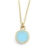 MARC BY MARC JACOBS（マークバイマークジェイコブス） M0003549-498 SEA AQUA Classic Marc Enamel Discs Pendant クラシックマーク エナメル ロゴ ディスク ペンダント／ネックレス