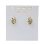 KATE SPADE（ケイトスペード） DEAR VALENTINE Heart And Lock Studs ハート型錠モチーフ パヴェ・クリスタル スタッド ピアス WBRU9269-921