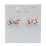 KATE SPADE（ケイトスペード） TIED UP Pave Studs リボンモチーフ パヴェ・クリスタル スタッド ピアス WBRU9485-704