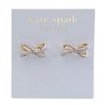 KATE SPADE（ケイトスペード） TIED UP Studs リボンモチーフ スタッド エナメル ピアス WBRU9759-523