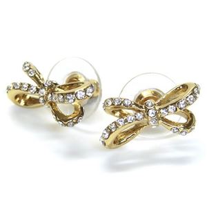 KATE SPADE（ケイトスペード） WBRU9483-921 TIED UP Pave Studs リボンモチーフ クリスタル・パヴェ スタッド ピアス