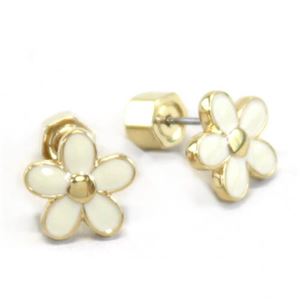 MARC BY MARC JACOBS（マークバイマークジェイコブス） Enamel Daisy Studs デイジーモチーフ ピアス M3PE539-106 80028 Cream