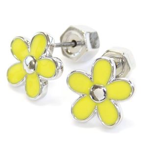 MARC BY MARC JACOBS（マークバイマークジェイコブス） M0005901-734 DISCO YELLOW Enamel Daisy Studs デイジーモチーフ エナメル ピアス