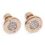 Michael Kors（マイケルコース） Pave Rose Gold-Tone Stud Earrings パヴェ ロゴディスク ピアス MKJ3353791