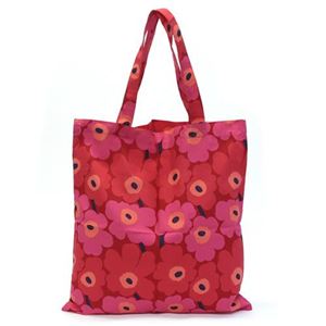 marimekko（マリメッコ） SILVER MEDAL BAG 62420 100 A MINI-UNIKKO ミニウニッコ柄 ファブリック トートバッグ エコバッグ