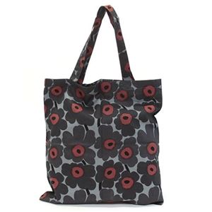 marimekko（マリメッコ） SILVER MEDAL BAG 62420 100 D MINI-UNIKKO ミニウニッコ柄 ファブリック トートバッグ エコバッグ