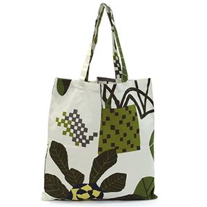 marimekko（マリメッコ） SILVER MEDAL BAG 62420 162 D Spring／summer 植物モチーフ ファブリック トートバッグ エコバッグ