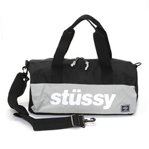 STUSSY（ステューシー） STUSSY×Herschel Supply SPORT SP15 SMALL DUFFLE BAG 134112 BLACK ハーシェル サプライ コラボ Wネーム スポーツMIX 2WAY ダッフルバッグ ボストンバッグ