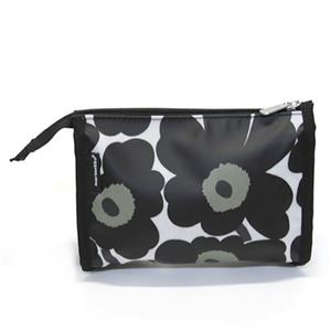 marimekko（マリメッコ） MINI UNIKKO HIPAUS ミニウニッコ柄 ポーチ 小物入れ ホワイト×ブラック 24492 30 white／black