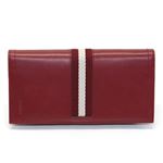 Bally（バリー） TALIRO 446 NEW CASBAH BALLY RED 14 ファスナー小銭入れ付 二つ折り長財布 カーフ