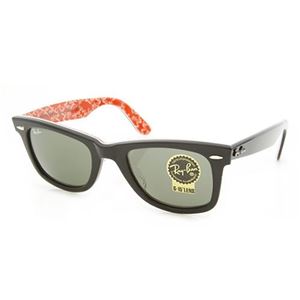 RayBan（レイバン） サングラス ウェイファーラー RB2140F 1016 ブラック／レッドテキスタイル グリーン
