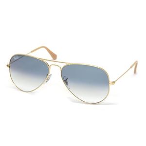 RayBan（レイバン） サングラス アビエーター RB3025 001／3F ゴールド ライトブルーグラデーション