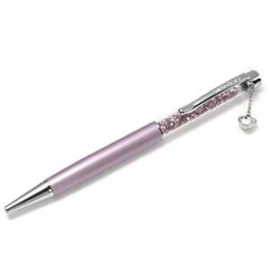 Swarovski（スワロフスキー） 160粒のクリスタルの輝き Crystalline Ballpoint Pen ハートチャーム付 クリスタル・ボールペン Love Light Lilac 5064389