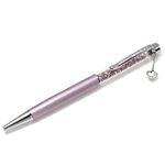 Swarovski（スワロフスキー） 160粒のクリスタルの輝き Crystalline Ballpoint Pen ハートチャーム付 クリスタル・ボールペン Love Light Lilac 5064389