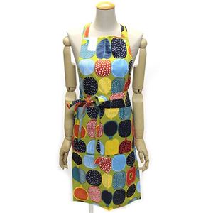 marimekko（マリメッコ） KOMPOTTI APRON コンポッティ フルーツモチーフ エプロン 65733 601 green／multicolour