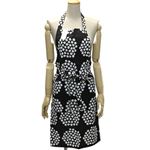 marimekko（マリメッコ） PUKETTI APRON 67169 961 black／green／white プケッティ ブーケモチーフ エプロン