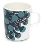 marimekko（マリメッコ） MERIVUOKKO MUG 250ml 67074 170 white／turquoise／petrol メリヴオッコ イソギンチャックモチーフ マグカップ