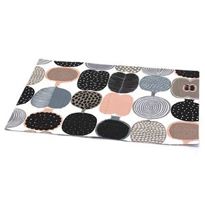 marimekko（マリメッコ） KOMPOTTI OILCLOTH PLACEMAT 65734 180 white／beige／grey コンポッティ フルーツモチーフ オイルクロス ランチョンマット