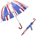 FULTON（フルトン） C605 21118 Funbrella-4 Union Jack 子供用 キッズ用 ビニール傘 長傘 ユニオンジャック柄 バードケージ ミニ アンブレラ