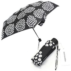marimekko（マリメッコ） PUKETTI MINI MANUAL UMBRELLA プケッティ ブーケモチーフ ミニマニュアル コンパクト 折りたたみ傘 アンブレラ 38656 916 black／white／olive
