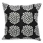 marimekko（マリメッコ） PUKETTI CUSHION COVER 50X50cm 67171 961 black／green／white プケッティ ブーケモチーフ クッションカバー