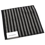 marimekko（マリメッコ） UJO MINI TOWEL 25cm×25cm 64393 67 grey black ボーダー柄 ミニタオル