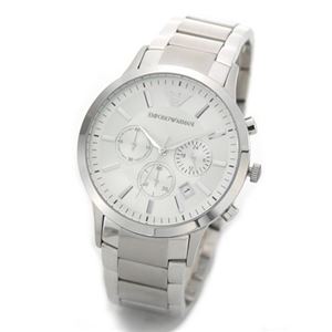 Emporio Armani(エンポリオ・アルマーニ) シンプルでスタイリッシュ ビジネスユースもお薦めのクロノグラフ・ウォッチ AR2458