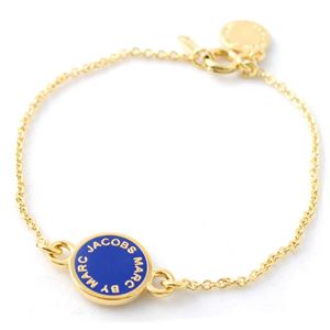 MARC BY MARC JACOBS（マークバイマークジェイコブス） M0003554-433 SAPPHIRE Classic Marc Enamel Discs Bracelet クラシックマーク エナメル ロゴ ディスク ブレスレット