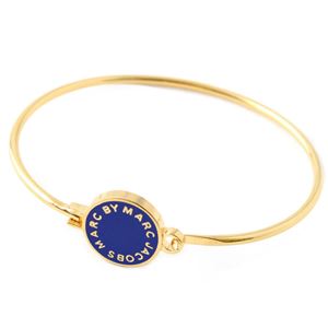 MARC BY MARC JACOBS（マークバイマークジェイコブス） M0003555-433 SAPPHIRE Classic Marc Enamel Discs Skinny Bracelet クラシックマーク エナメル ロゴ ディスク スキニー バングル ブレスレット